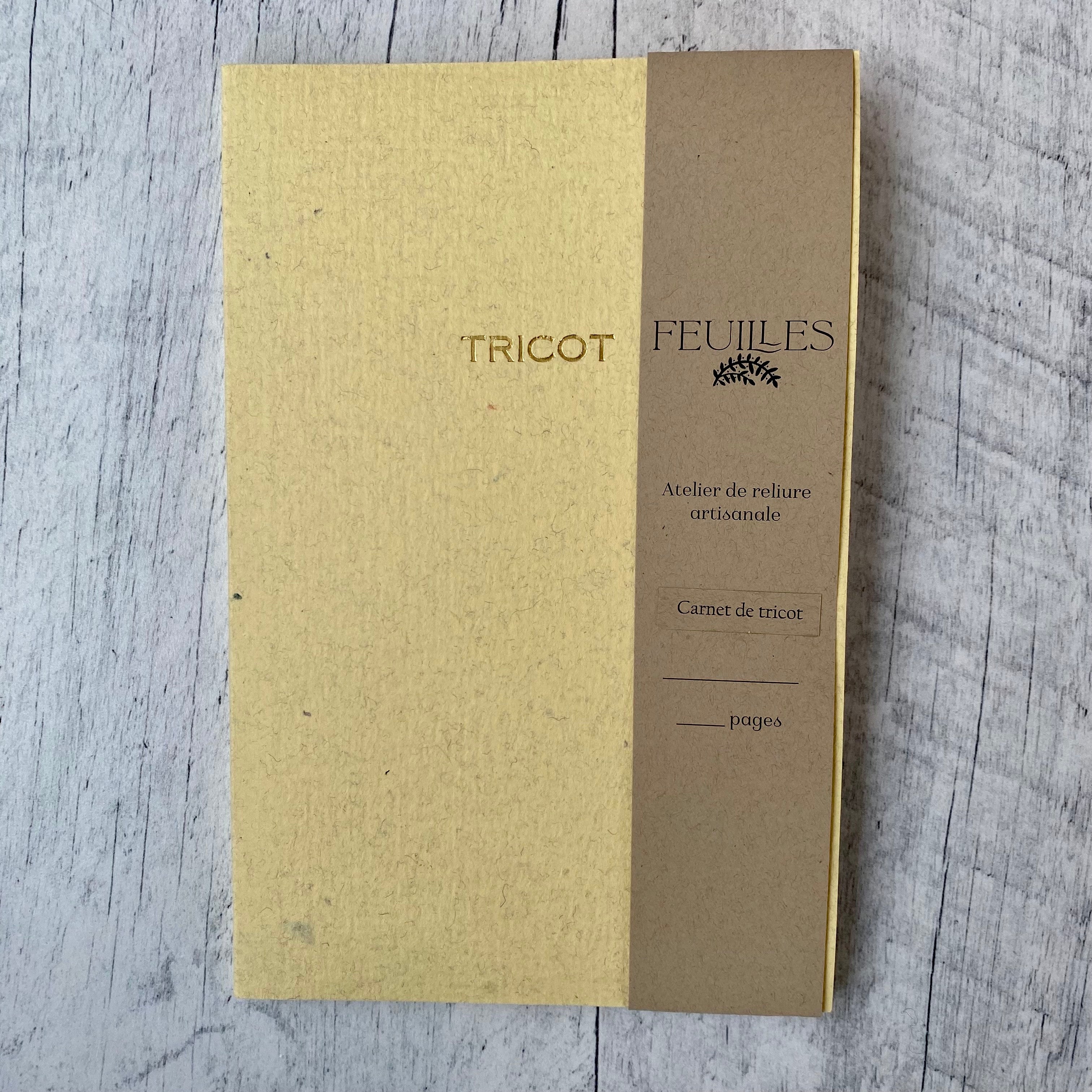 Carnet tricot - Feuilles Notebook