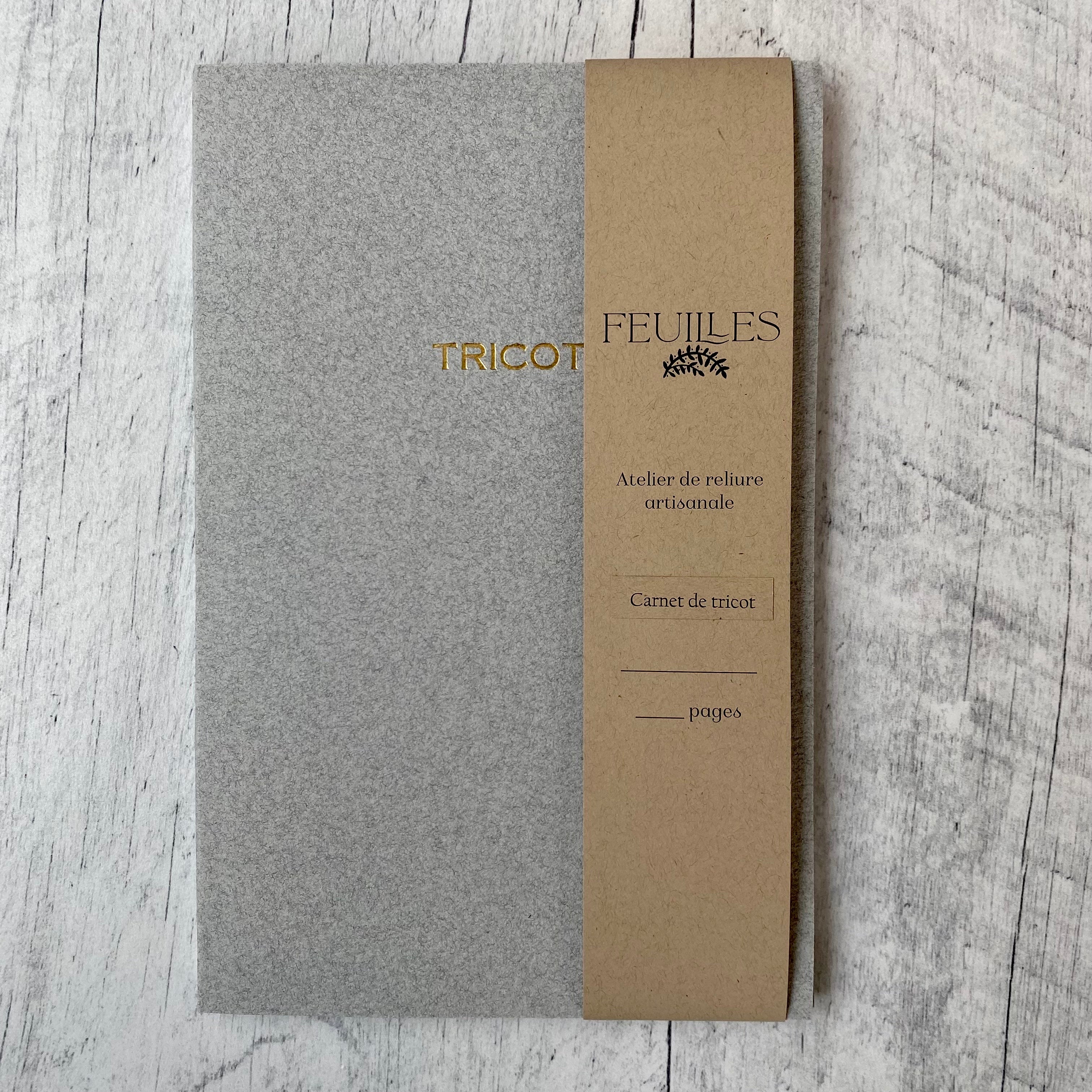 Carnet tricot - Feuilles Notebook