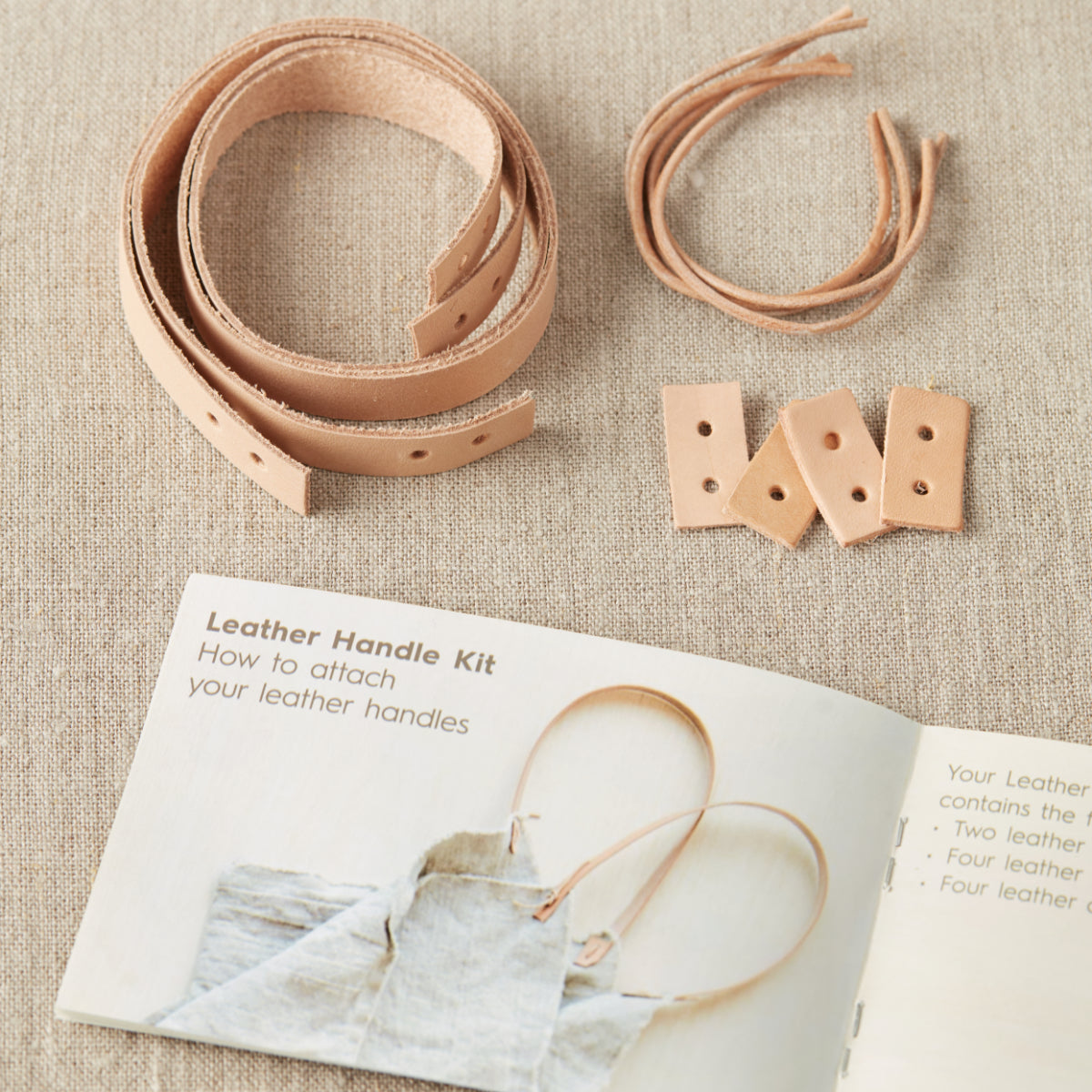 Poignées en cuir pour sac