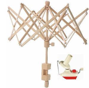 Dévidoir à écheveaux en bois