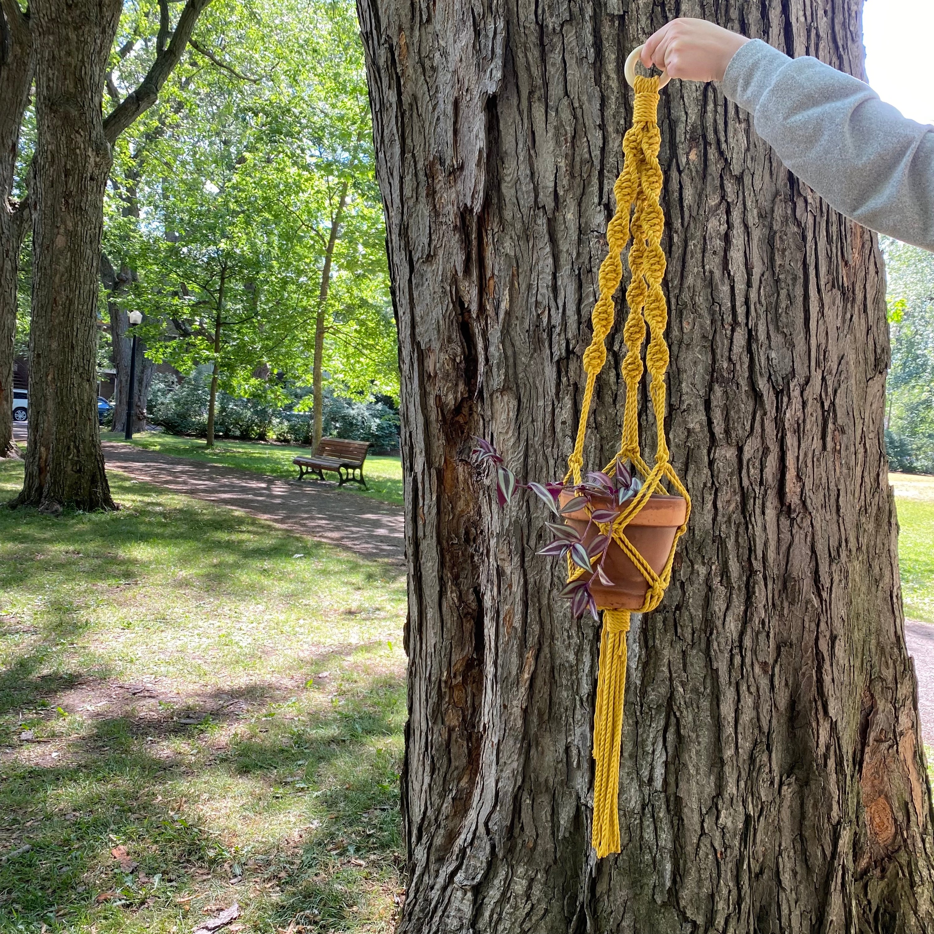 Tutoriel - Jardinière en macramé