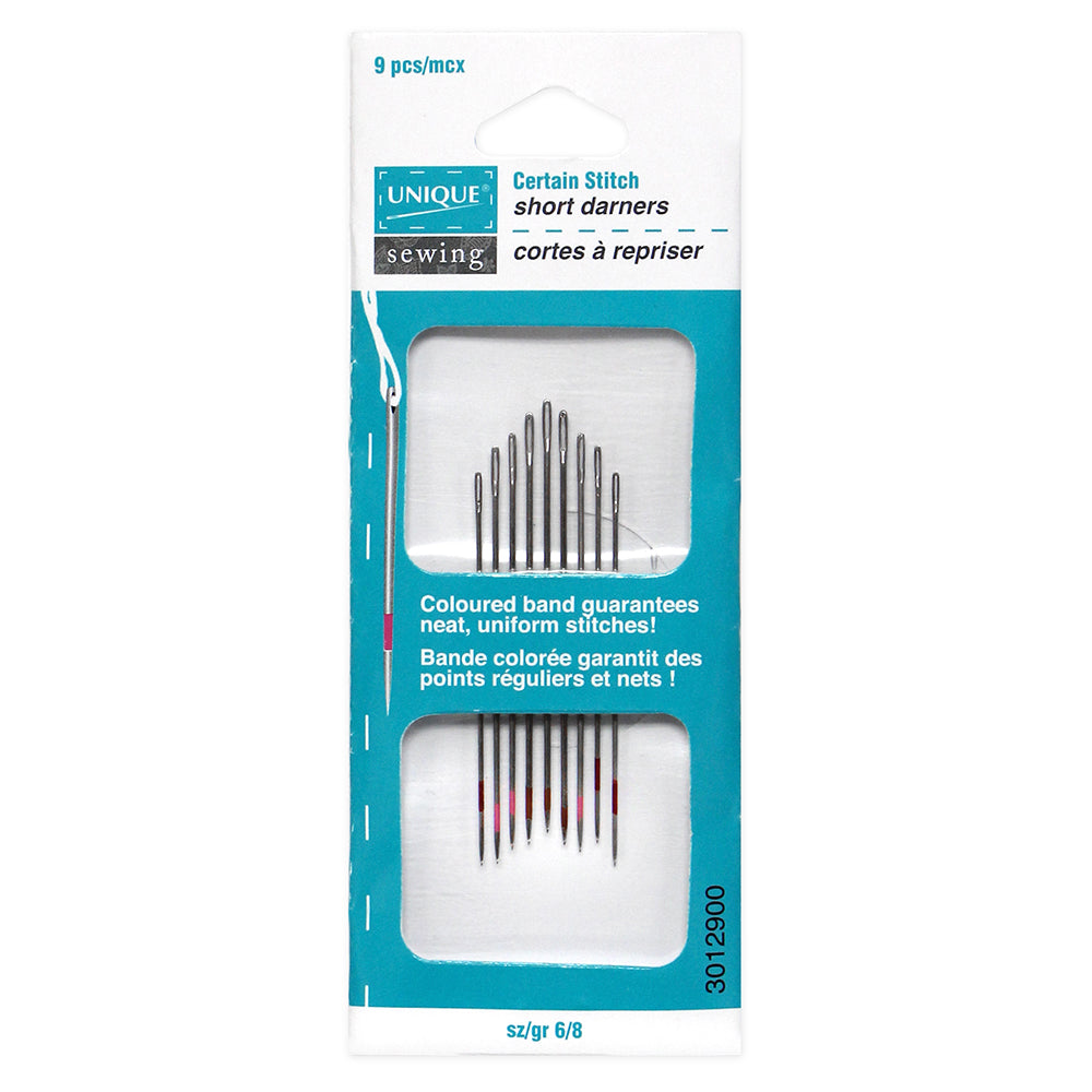 Certain Stitch Short Darning Needles - sizes 6-8