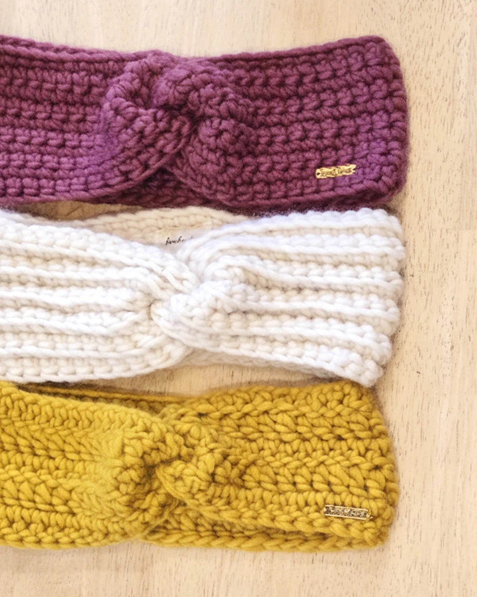 Creative kit - DIY kit for making a crocheted headband from merino wool