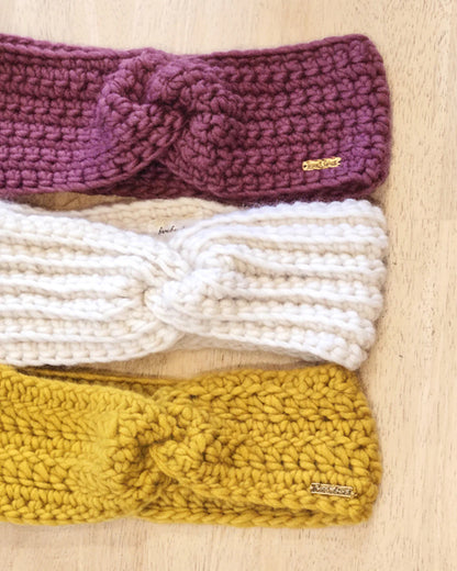 Creative kit - DIY kit for making a crocheted headband from merino wool