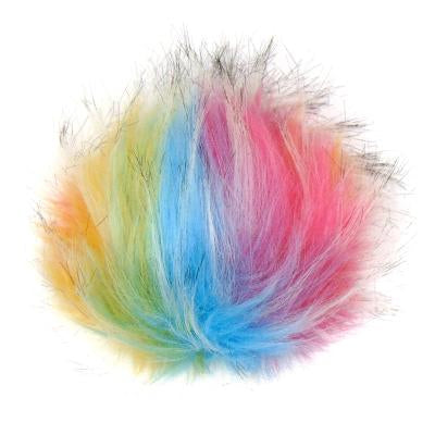 Faux fur pom poms - color