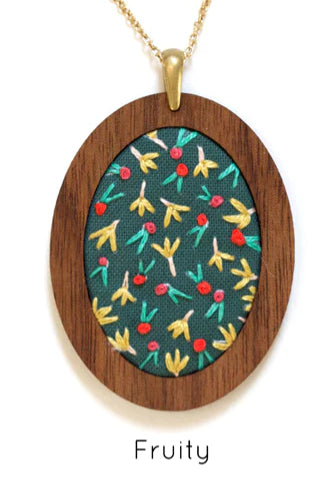 Embroidered pendant sets