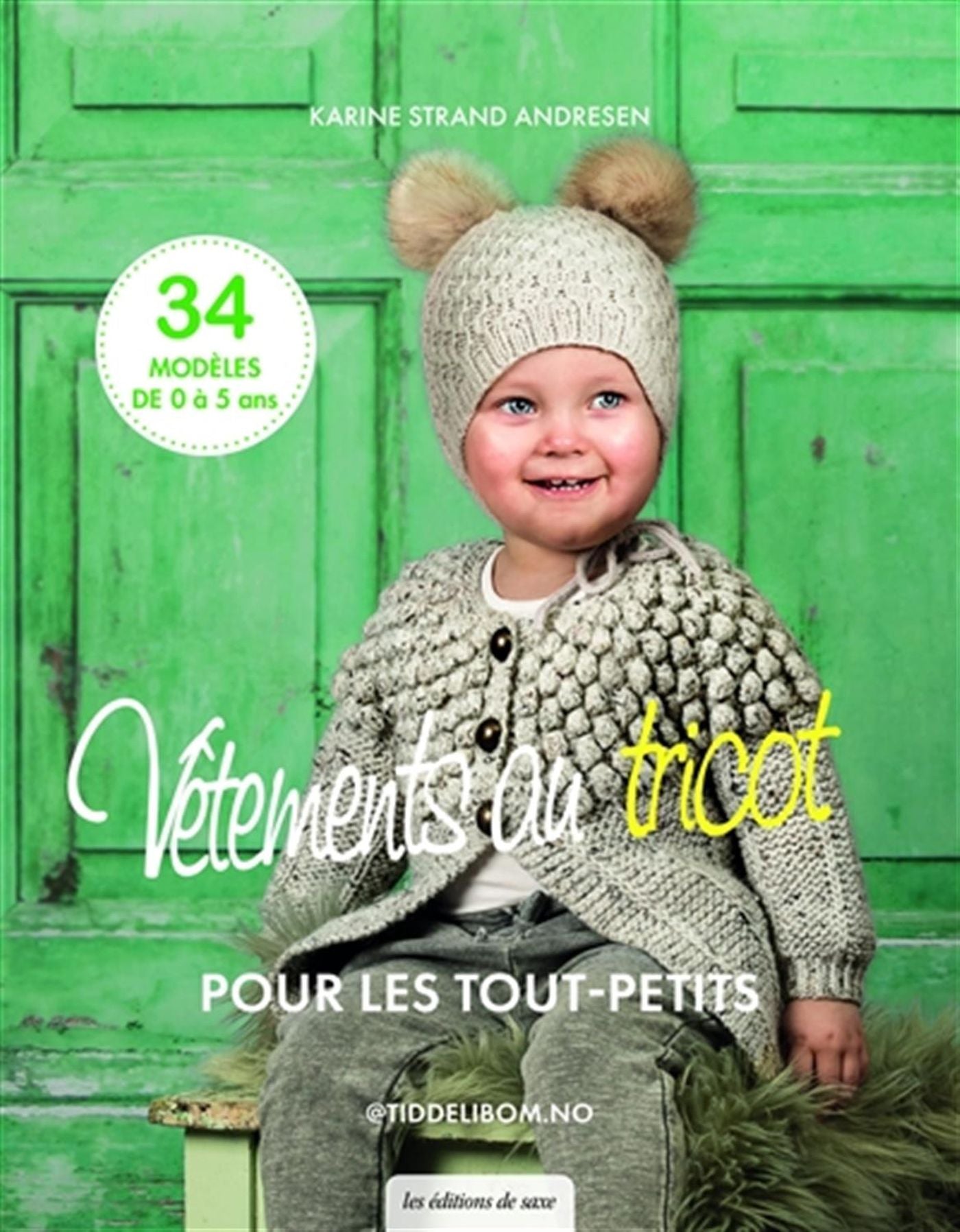 Couverture du livre Vêtements au tricot pour les tout-petits avec une photo d&