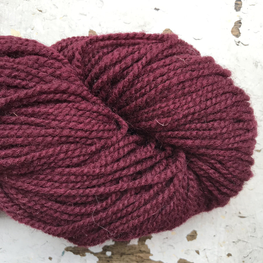 Cast On Faux Fur Knitting Yarn 100 gram Burgundy - 10 pack