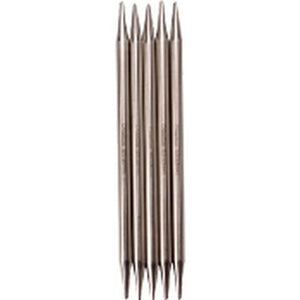 6" stainless steel double-pointed needles