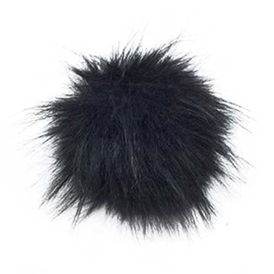 Faux fur pom poms - natural