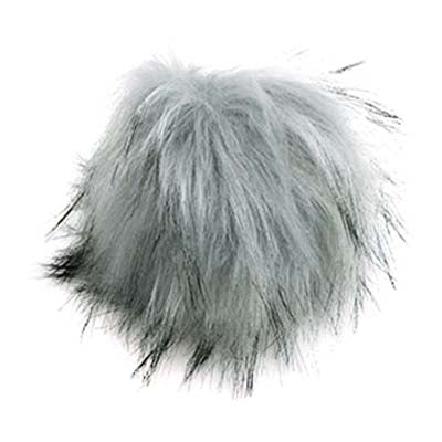 Faux fur pom poms - natural