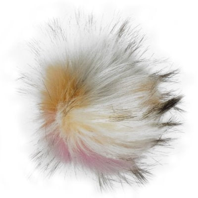 Faux fur pom poms - color