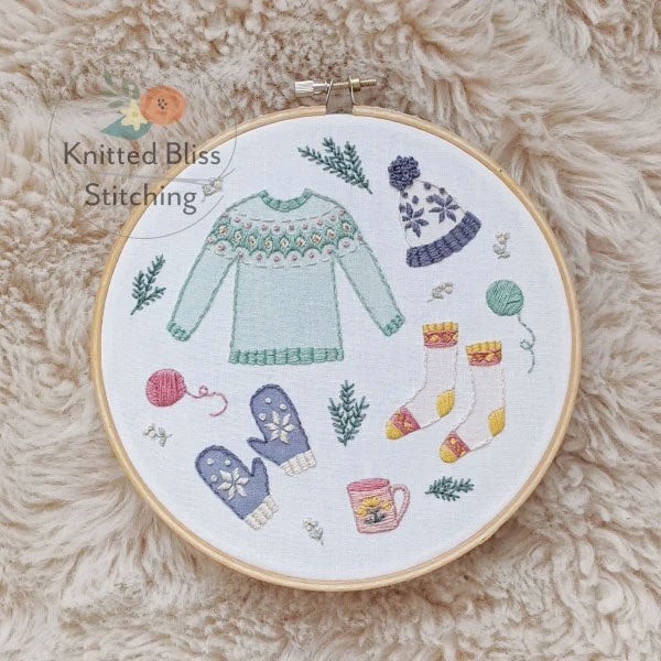 Embroidery kit - Knitted Bliss