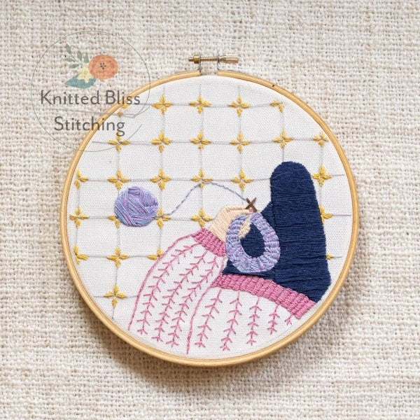 Embroidery kit - Knitted Bliss