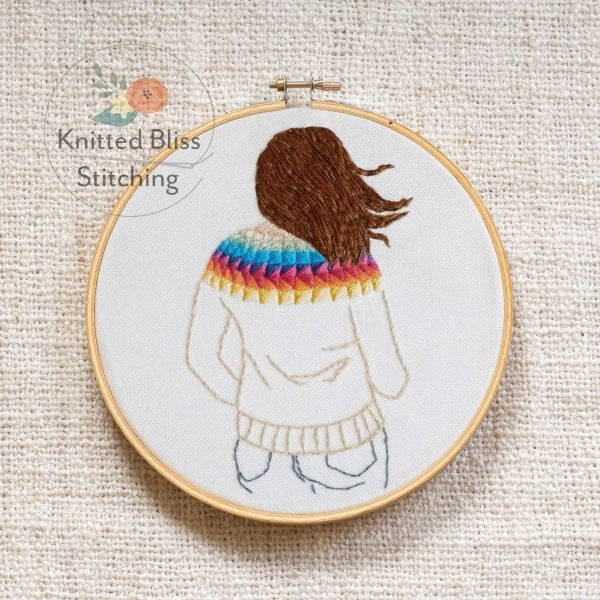 Embroidery kit - Knitted Bliss