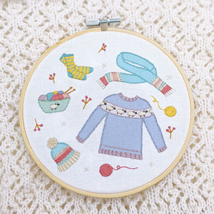 Embroidery kit - Knitted Bliss