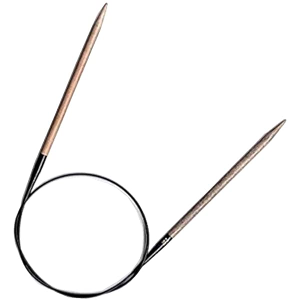Fixed circular wooden needles