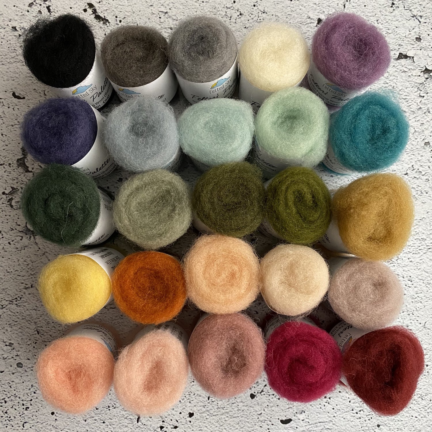 Wool pallet for felting